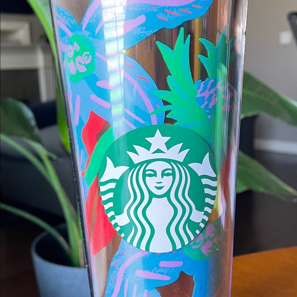 ✨NEW🌴Starbucks 2022 Summer🌴Aqua Terra Tropical Venti Tumbler - Picture 4 of 7